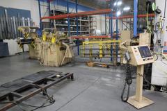 Bliss SC2-500 500 Ton Straight Side Punch Press, Double Crank, 12" Stroke, with Rowe Press Feed, Controls and Coil Reel