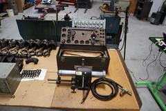 Weldon 200 End Mill Sharpening Fixture - Air Bearing Sytle with Hose, Weldon TOol Box and Accessories