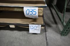 Assorted Flat Stock Sheet Metal Various Types and Thickness 48" x 120 Nominal Size and Pieces,  ** Racking Not Included**