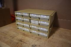 Plastic Storage Cabinet 16-Drawer 