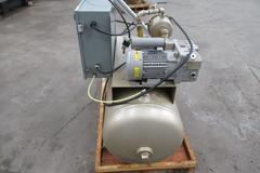 Dekker Vacuum Technologies Duravane Vacuum Pump Model RML010T1-01-AS, Rotary Vane Pump with Tank - Single Phase