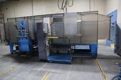 Parker Ionics GX7000M Automated Powder Coating Booth with 24" Wide x 48" High Windows and Top Chain Slot