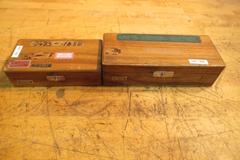 Diatest Small Hole Dial Bore Guage Sets (2) .0625"-.375" in Wooden Cases