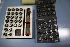 Assorted ER20 Collets & Rack