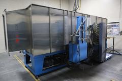 Parker Ionics GX7000M Automated Powder Coating Booth with 24" Wide x 48" High Windows and Top Chain Slot