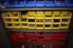 Heavy Duty 2-Door Metal Cabinet W/ Hardware & Fasteners Multiple Bins