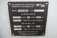 Southwest Industries Trak DPM 3-Axis CNC Vertical Bed Mill w Trak A.G.E 3 3-Axis CNC Control, Kurt Power Draw Bar, 10" x 50" T-Slotted Table and MORE!
