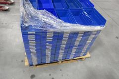 Plastics Storage Bins, 4x7x12", Pallet Full, (Approx 360)