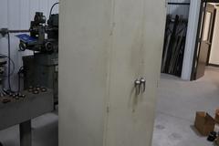 Metal 2-Door Cabinet W/ Contents