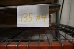 Assorted Flat Stock Sheet Metal Various Types and Thickness 48" x 120 Nominal Size and Pieces,  ** Racking Not Included**