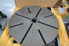 Troyke 18 "Manual Rotary Table w/ 8 T-Slotted Platen Horizontal Mount