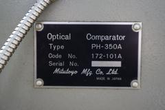 Mitutoyo PH-350A Optical Comparator, 13" Screen, Acu-Rite Qwikcount 2 Axis Digital Readout