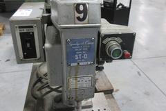 SpeedyCut ST-0 Tapping Machine with 5" Throat W/ Foot Pedal, Mounted On Metal Table