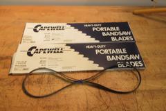 Capewell Heavy Duty Portable Bandsaw Blades 44-7/8" x 1/2" x .020", 2 New In Box