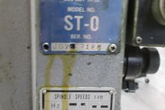 SpeedyCut ST-0 Tapping Machine with 5" Throat W/ Foot Pedal, Mounted On Metal Table