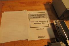 Mitutoyo LSM-3000 Laser Scan Micrometer with LSM-301N Display Unit