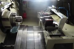 Hardinge Conquest GT CNC Gang Style CNC Lathe, Fanuc 18-T CNC, Part Chute