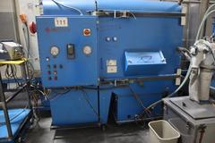 Parker Ionics GX7000M Automated Powder Coating Booth with 24" Wide x 48" High Windows and Top Chain Slot