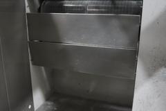 Iontech Powder Coating System with Stainless Steel Booth, Mounted on Track with Wheels