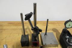 Magnetic Indicator Stands, Dow Gage w/ Federal .0001, Shop Made Fixtures
