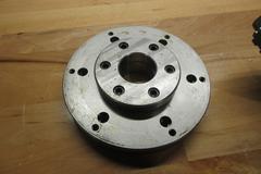 8.25" 3-Jaw Manual Lathe Chuck Direct Mount with Adapter Plate