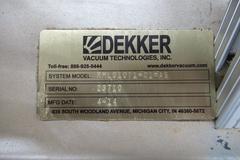 Dekker Vacuum Technologies Duravane Vacuum Pump Model RML010T1-01-AS, Rotary Vane Pump with Tank - Single Phase