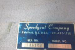 SpeedyCut ST-0 Tapping Machine with 5" Throat W/ Foot Pedal, Mounted On Metal Table