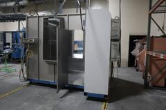 Iontech Powder Coating System with Stainless Steel Booth, Mounted on Track with Wheels