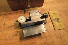 Repco Adjustable Angle Dial, Lufkin .001 Travel Indicator w/ Wood Box