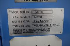 Parker Ionics GX7000M Automated Powder Coating Booth with 24" Wide x 48" High Windows and Top Chain Slot