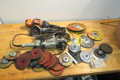 Black & Decker, Dayton Angle Grinders W/ Assorted Abrasives 4.5", 7", 9"