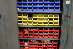 Heavy Duty 2-Door Metal Cabinet W/ Hardware & Fasteners Multiple Bins