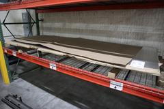Assorted Flat Stock Sheet Metal Various Types and Thickness 48" x 120 Nominal Size and Pieces,  ** Racking Not Included**