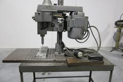 SpeedyCut ST-0 Tapping Machine with 5" Throat W/ Foot Pedal, Mounted On Metal Table