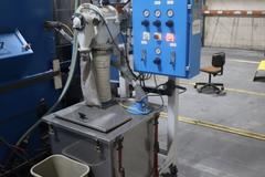 Parker Ionics GX7000M Automated Powder Coating Booth with 24" Wide x 48" High Windows and Top Chain Slot