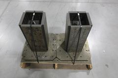 Machine Tombstones (2) with 500mm Pallet and 10" x 10" x 21.5" Column and 1/2-13" Tapped Holes