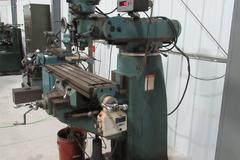 Enco 100-1529 Vertical Knee Mill, 9x42 Table, Power Table Feed, DRO