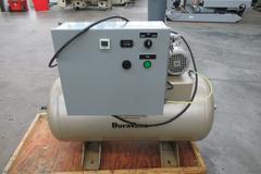 Dekker Vacuum Technologies Duravane Vacuum Pump Model RML010T1-01-AS, Rotary Vane Pump with Tank - Single Phase