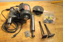 Dumore 5-021 Tool Post Grinder w/ 2 Spindle Assist. Mounted Stones