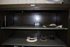 Metal Cabinet with Contents - Assorted Grinding Wheels