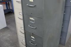 Metal 4 Drawer File Cabinets (6) with Desktop File Organizer