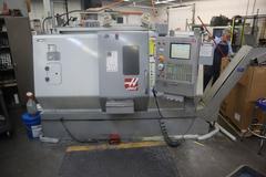 Haas SL-20 CNC Turning Center, 8" Chuck, 10 Station Turret, Tool Presetter, Chip Conveyor, Parts Catcher 