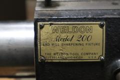 Weldon 200 End Mill Sharpening Fixture - Air Bearing Sytle with Hose, Weldon TOol Box and Accessories