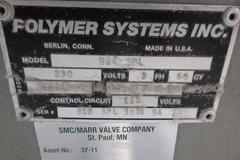 Polymer Systems 912SPL Plastic Grinder, 9" x 12" Cutting Chamber, 10HP Motor