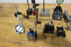 Magnetic Indicator Stands, Dow Gage w/ Federal .0001, Shop Made Fixtures
