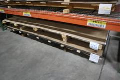 Assorted Flat Stock Sheet Metal Various Types and Thickness 48" x 120 Nominal Size and Pieces,  ** Racking Not Included**