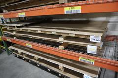 Assorted Flat Stock Sheet Metal Various Types and Thickness 48" x 120 Nominal Size and Pieces,  ** Racking Not Included**