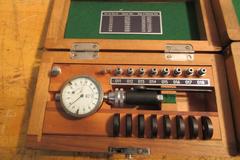 Diatest Small Hole Dial Bore Guage Sets (2) .0625"-.375" in Wooden Cases