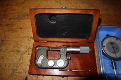 Mitutoyo 0"-1" Indicating Micrometer & 6" Mitutoyo Digital Caliper W/ Fowler Groove Mic And Diatest Dial Indicator 