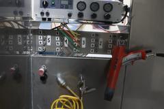 Iontech Powder Coating System with Stainless Steel Booth, Mounted on Track with Wheels